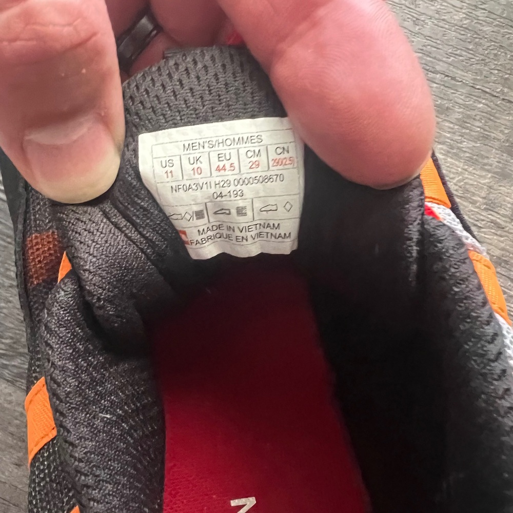 North Face trail running or walking shoes
